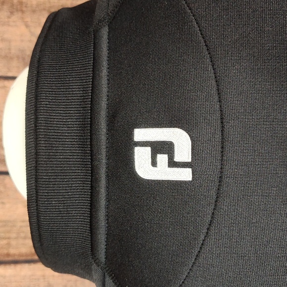 Footjoy Mens Barton Hills Black Quarter Zip Pullover Sweatshirt - Picture 5 of 11